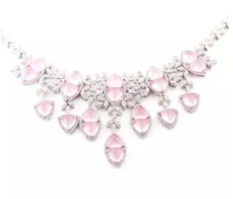 QianjianJewelry Rose Quartz Necklace