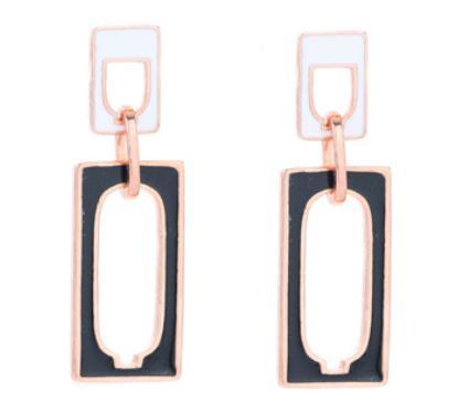 Simple Geometry 925 Sterling Silver Plated Fashion Earrings