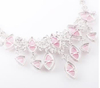 Classic Rose Quartz Necklace 925 Silver Exquisite Jewelry Crystal Gem Luxury Necklace