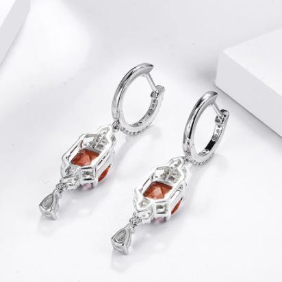 Spring New Elegant Lovely Ladies Fashion 925 Sterling Silver Earrings