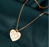 OEM Customized Fashion 925 Silver Jewelry Necklace Heart Shape Coin Hot Sale