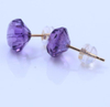 Minimalist Amethyst Earrings 925 Sterling Silver Plated Fashion Earrings