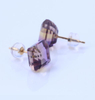 Square Amethyst 925 Sterling Silver Plated Fashion Earrings