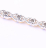 Natural Diamond Sterling Silver Bracelet gold-plated yellow jewelry