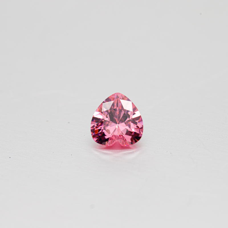 Factory Wholesale Pink Heart-shaped Cutting High-quality Cubic Zirconia