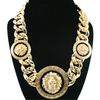 Men's Hip Hop Fashion Jewelry Lion Head Necklace Pendant Jewelry