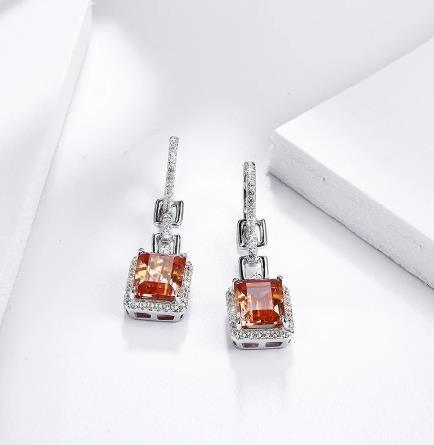 Sterling Silver Pendant Earrings 925 Women's Business Jewelry