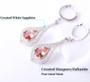 Sterling Silver Women's Pendant Earrings Classic Style S925 Wedding Jewelry Design