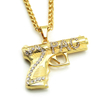 Hip Hop Pistol And Letter Necklace Pendant Fashion Jewelry