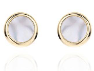 Extremely Simple Style Round 925 Sterling Silver Gold-plated Personalized Earrings