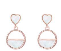 Simple Round Design 925 Sterling Silver Gold-plated Capable Earrings