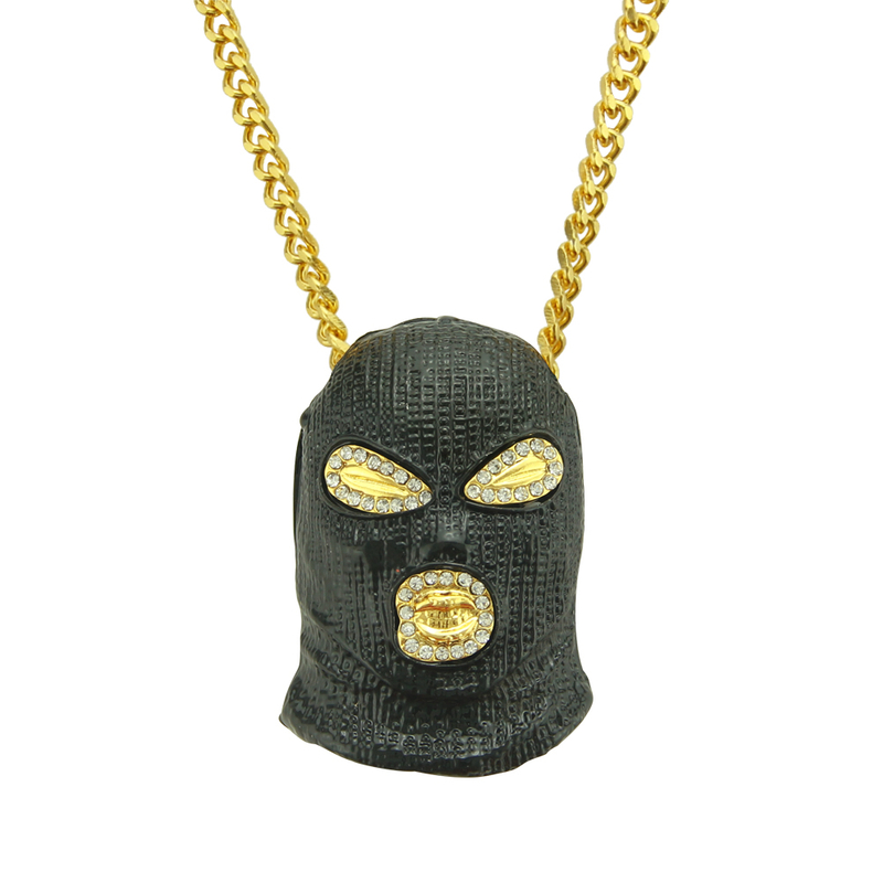 Hip Hop Counter Strike Headgear Black Necklace