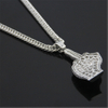 Hip Hop Satire Silver Color Necklace Moissanite Pendant