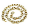 Hip Hop Gold Plated Three Short One Long Cuban Link