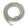 Hip Hop Single Row Rhinestone Zinc Alloy Necklace