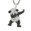 Hip Hop Cute Rock Panda Necklace Pendant