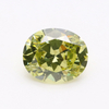 VVS Olive Green 5A Oval 3EX Cubic Zirconia