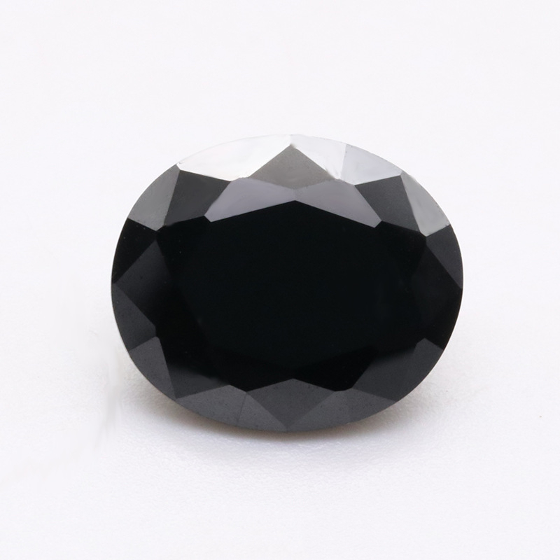 VVS Black 5A Oval Cubic Zirconia