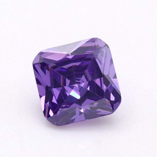 Factory Wholesale 3A Artificial Gem Purple Cubic Zirconia