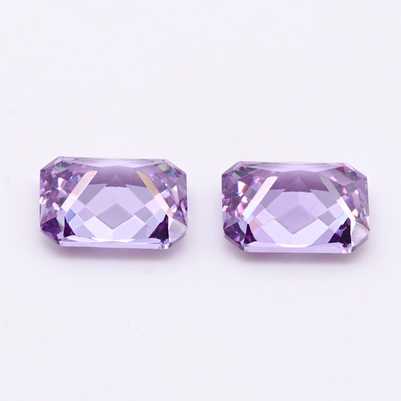 Light Purple 3A Crystal Gem Factory Price Zircon