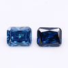 Elegant 3A dark blue high quality rectangular cubic zirconia