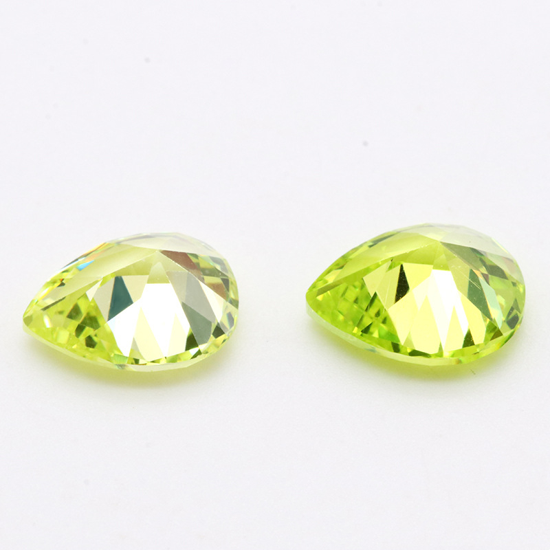 High Quality 3A Olive Pear Shaped VVS Cubic Zirconia