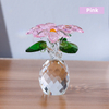 Creative Gifts Crystal Flower Ornaments Small Flower Bottles Living Room Ornaments Home Decorations