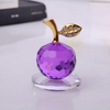 K9 Crystal Apple Christmas Eve Christmas Colored Crystal Souvenir Gift Mobile Phone Counter Decoration