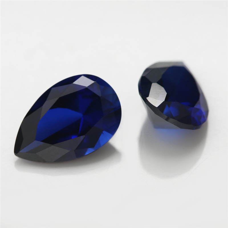 VVS Pear Cut Sapphire 3EX Factory Wholesale Blue Corundum