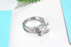 Distinctive VVS High Quality 925 Sterling Silver Moissanite Ring