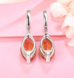 925 Silver Clip Women's Earrings Marquis Earrings Fashion Exquisite Jewelry