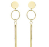 Lady Earrings 925 Sterling Silver Gold Plated Elegant Earrings