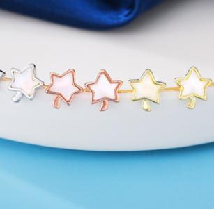 Star Tree 925 Sterling Silver Gold-plated Earrings