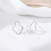 Irregular Wave 925 Sterling Silver Plated Women's Pearl Earrings