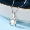 Sterling Silver Necklace Female Simple Temperament Pearl Necklace