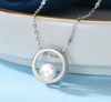 2022 New Collarbone Chain Pearl Pendant South Korea 925 Sterling Silver Necklace Women Simple