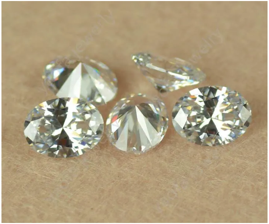 8*10mm Oval Cut VVS 3EX Factory Wholesale D Color Moissanite