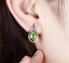 Diapore Birthday Anniversary Gift Made of Sterling Silver Earrings for Women