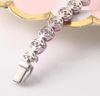 Spring New Petal Gem 925 Sterling Silver Fashion Bracelet