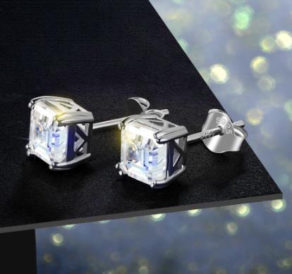 Total-0-8CT-6-0mm-Moissanite-D-Color-Vvs1-Asscher-Cut-Customized-18K-White-Gold-Earrings-Jewelry-Woman-Girlfriend-Gift4