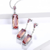 The Factory Sells Elegant Rectangular 3EX Cut Women's Fashion Jewelry Directly