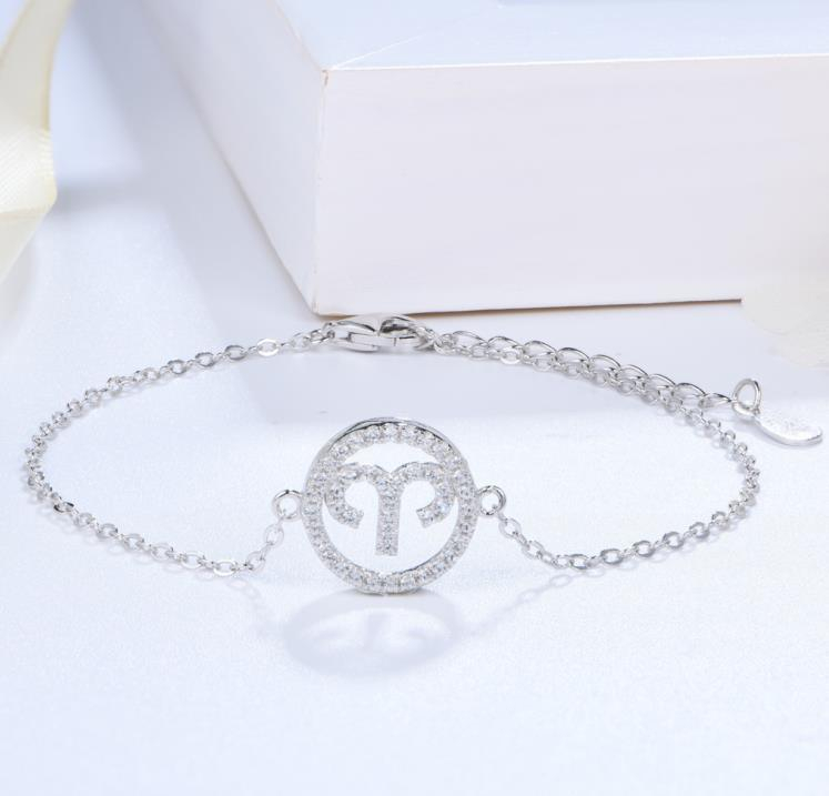 Chinese Zodiac Style Sterling Silver Bracelet Jewelry