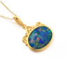 Wholesale Opal Pendant DIY Cat Necklace Lovely Design Mother's Day Gift