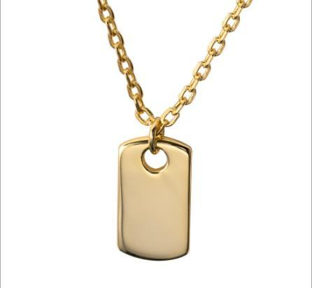 Sterling Silver Retro Style Gold Temperament Women's Fashion Necklace