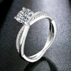 Wholesale D Color 6-5mm 1CT Moissanite Ring for Women Gift Birthday Present