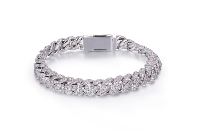 Luxurious Full Diamond Men's And Women's Moissanite Bracelet