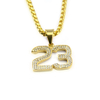 Hip Hop Number 23 Pendant Necklace