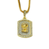 Hip Hop Jesus Army Card Necklace Pendant