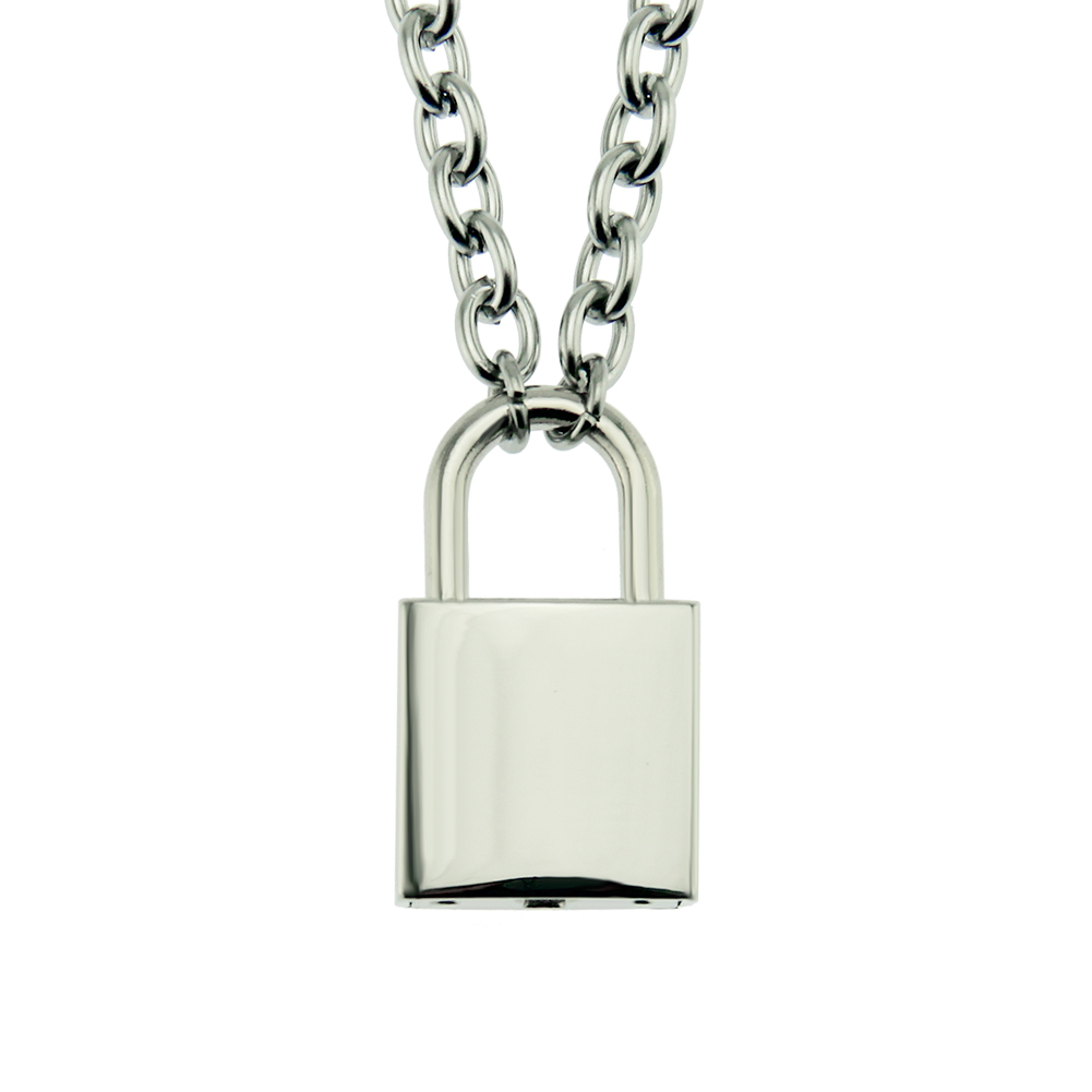 Hip hop combination Necklace lock chain pendant