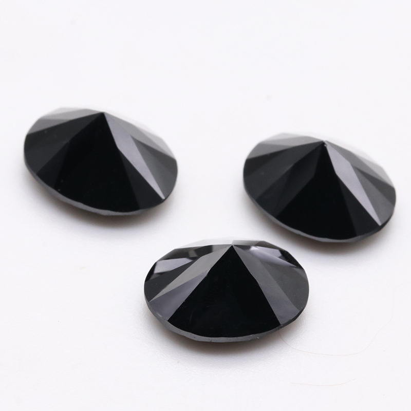 VVS Black 5A Oval Cubic Zirconia